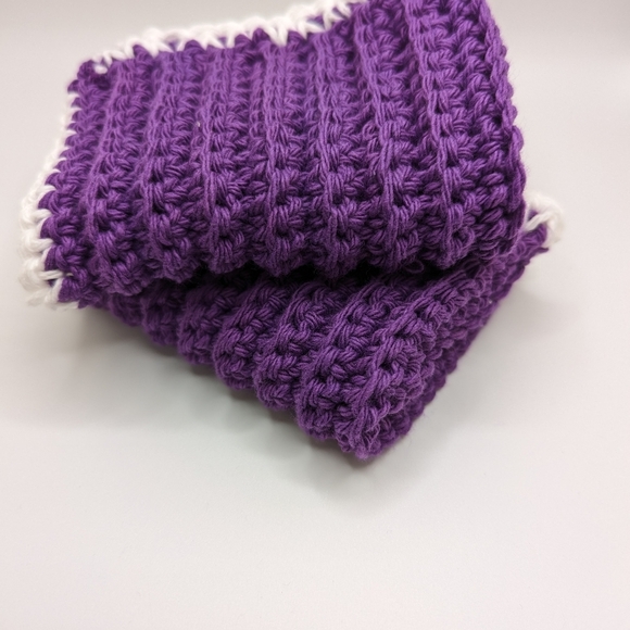 💞2/$20 HAND CRAFTED Crocheted All Purpse 100% Cottn Reusble Bath or Dish Cloths - Picture 7 of 11